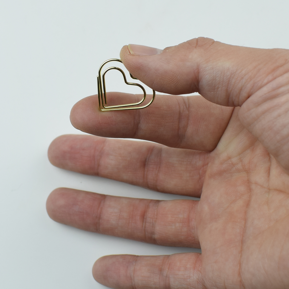 12-Piece Set Heart Paper Clips - Binder Clip Assorted 评论和价格