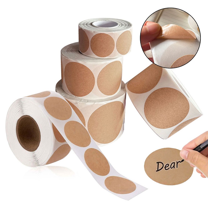 1-5 Roll 2.5 Cm Round Self-adh - Label Printer Tape 评论和价格