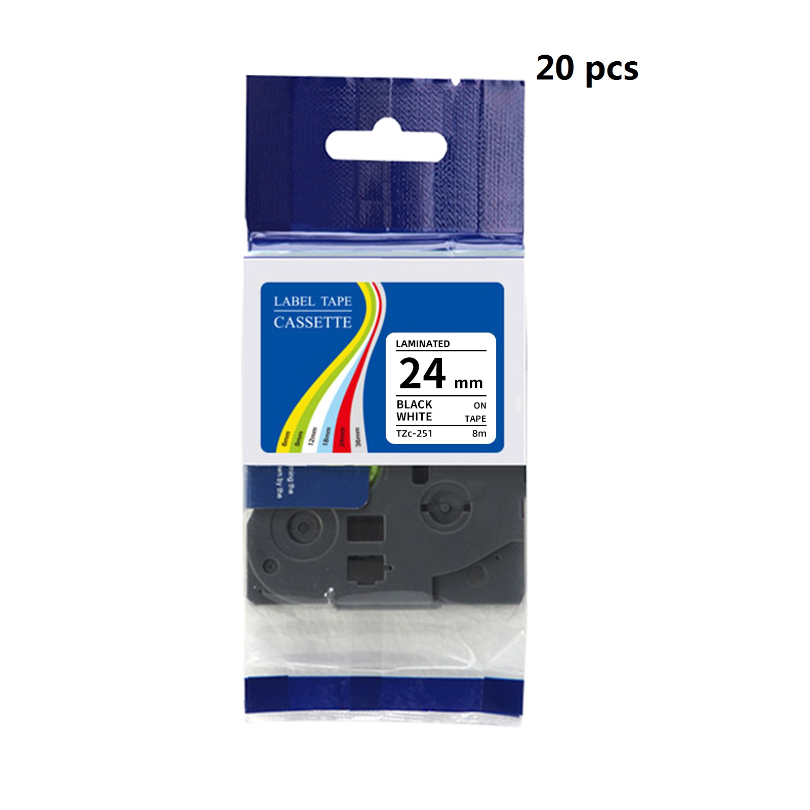 20 pcs pack Compatible Brother - Label Printer Tape 评论和价格