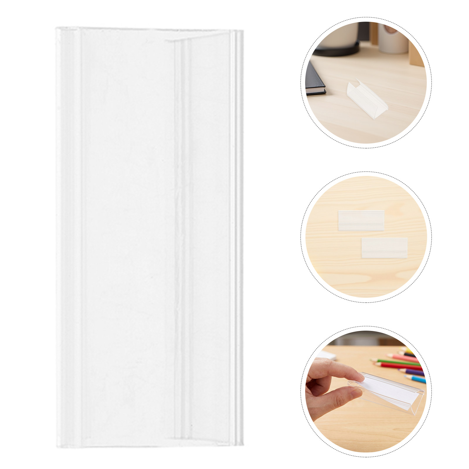 25Pcs Clear Plastic Nameplate  - Desk Name Plate 评论和价格