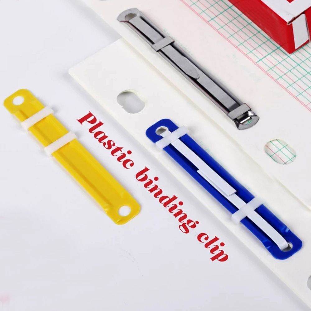 50 PCs/Set File Paper Fastener - Binder Clip Assorted 评论和价格