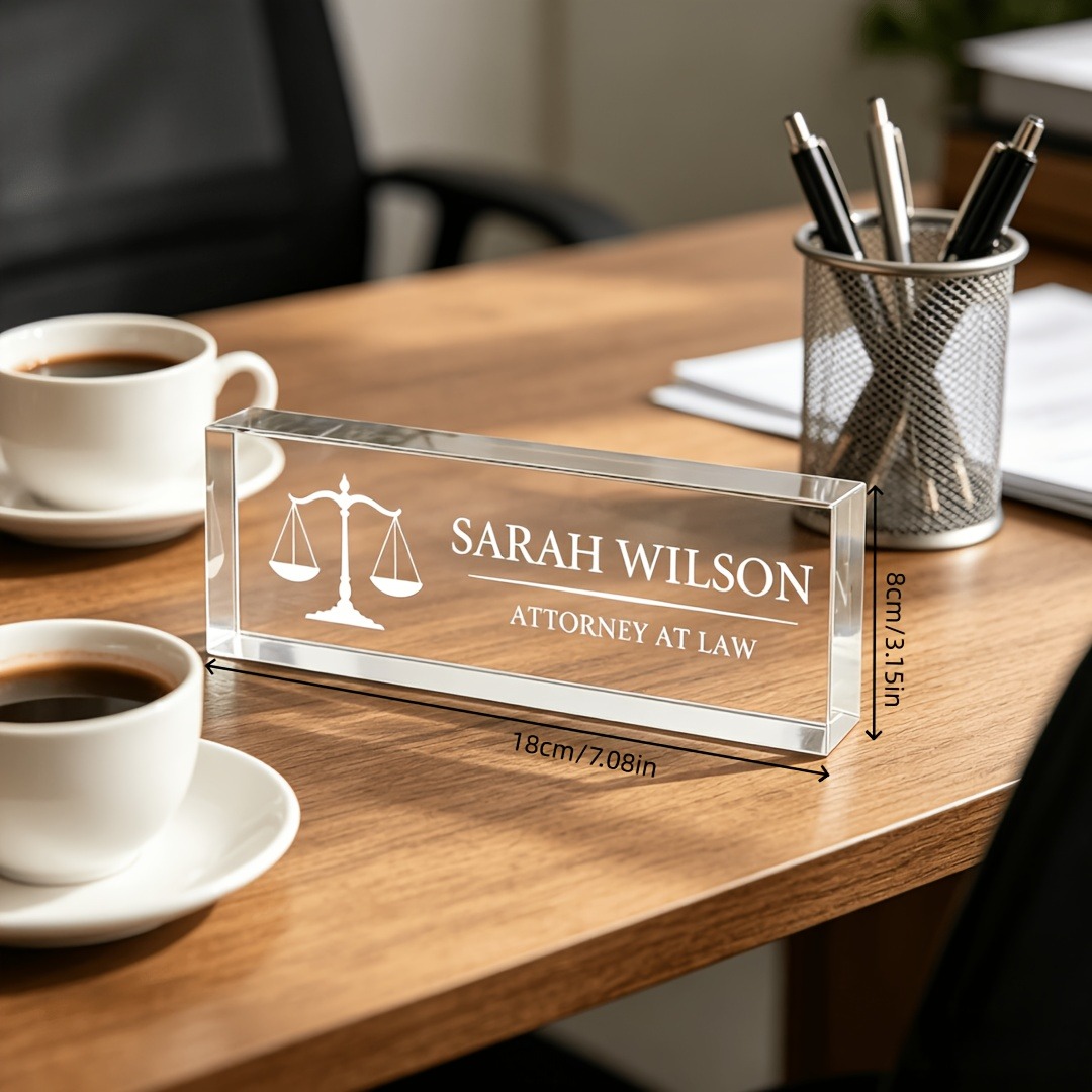 Personalized Lawyer & Judge Ac - Desk Name Plate 评论和价格