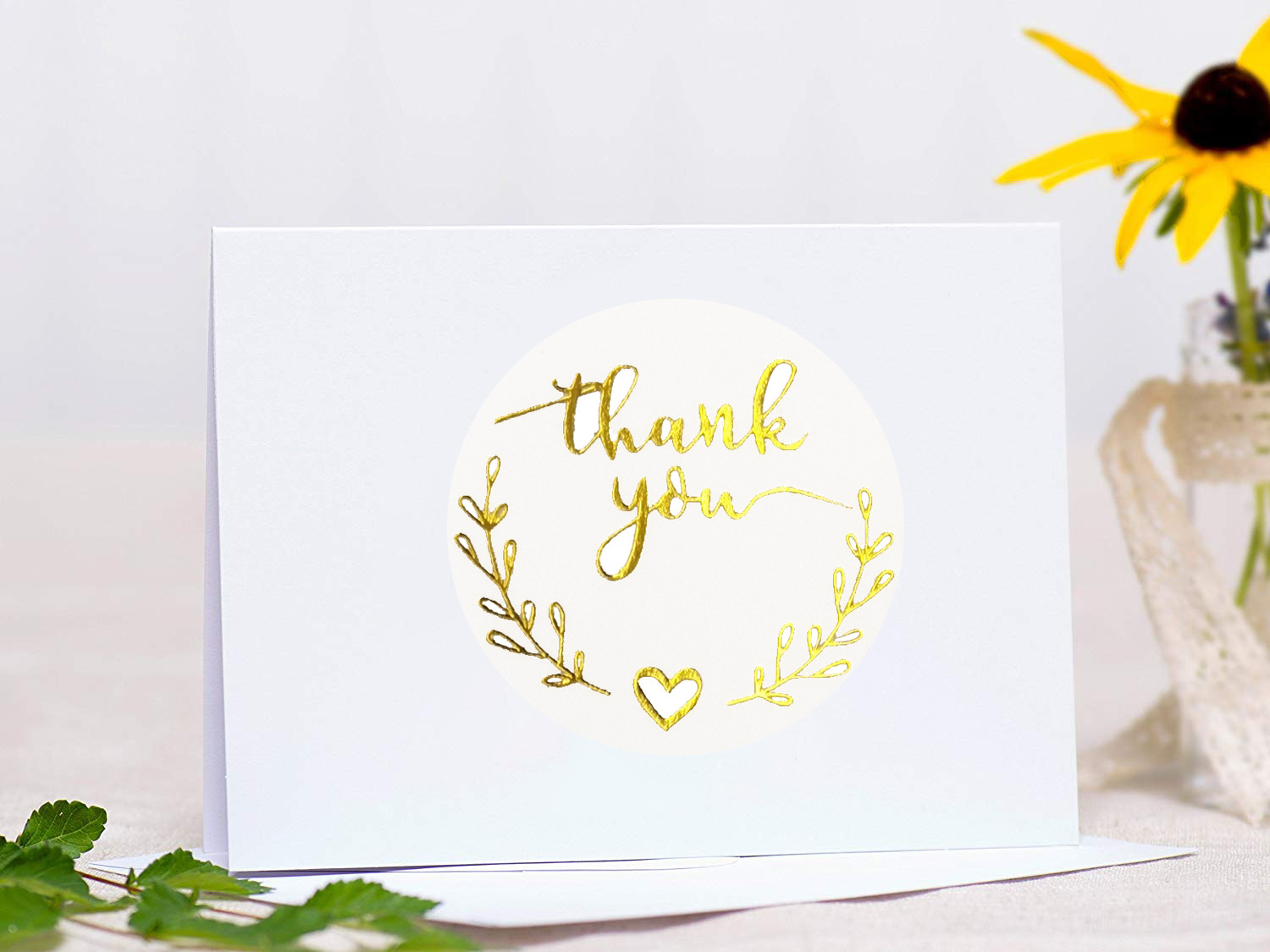 100-500pcs Gold Thank You Stic - Stationery Supplies Business 评论和价格