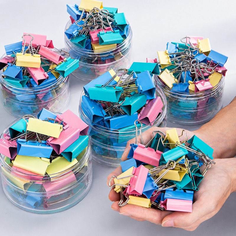 Colorful Metal Binder Clips, A - Binder Clip Assorted 评论和价格