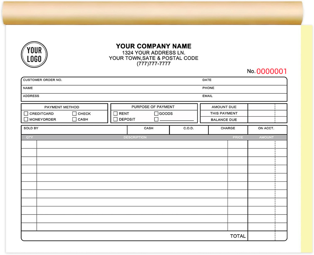 two books can invoice customiz - Carbon Copy Book 评论和价格
