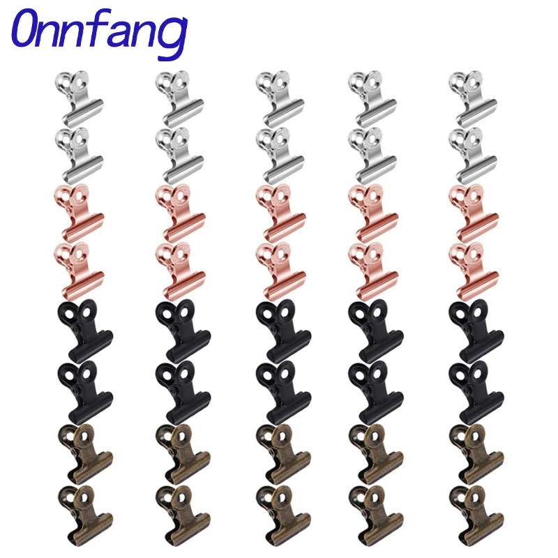 40/20PCS  Set Mini 21x23mm Met - Binder Clip Assorted 评论和价格