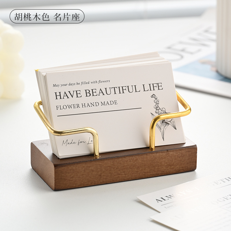 Wooden Business Card Holder Me - Desk Name Plate 评论和价格
