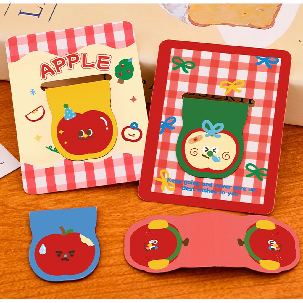Cute Apple Shaped Magnetic Boo - Paperclip Magnetic Set 评论和价格