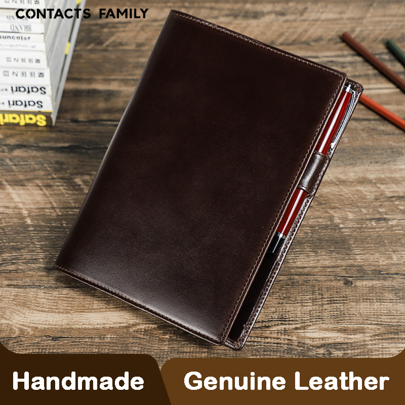 Genuine Leather Handmade A5 La - Stationery Supplies Business 评论和价格