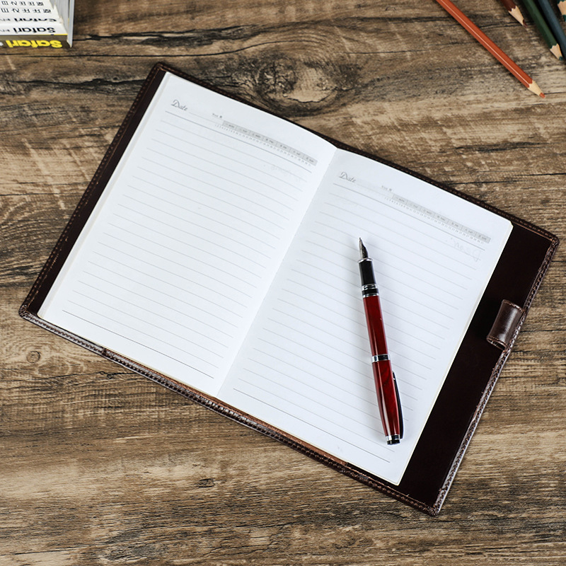 Genuine Leather Handmade A5 La - Stationery Supplies Business 评论和价格