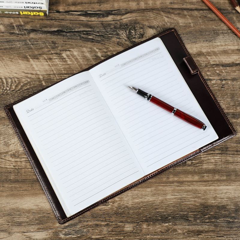 Genuine Leather Handmade A5 La - Stationery Supplies Business 评论和价格