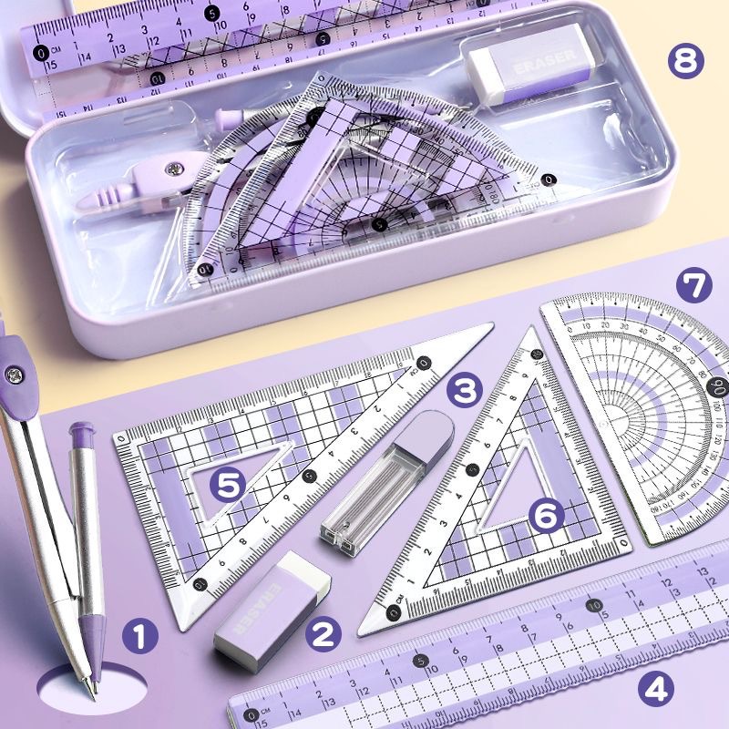 Professional Compass and Ruler - Compass Geometry Set 评论和价格
