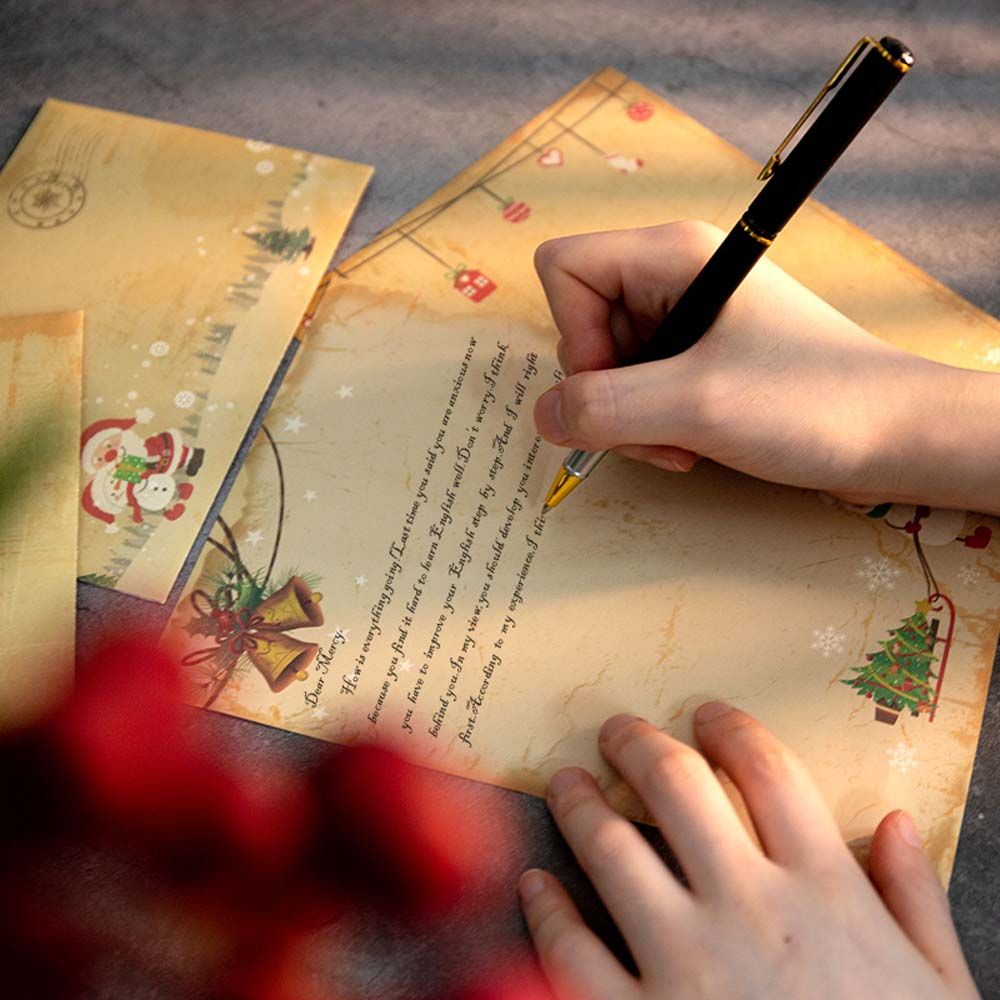 DIY Vintage Santa Claus Gift I - Letter Envelope Kraft 评论和价格