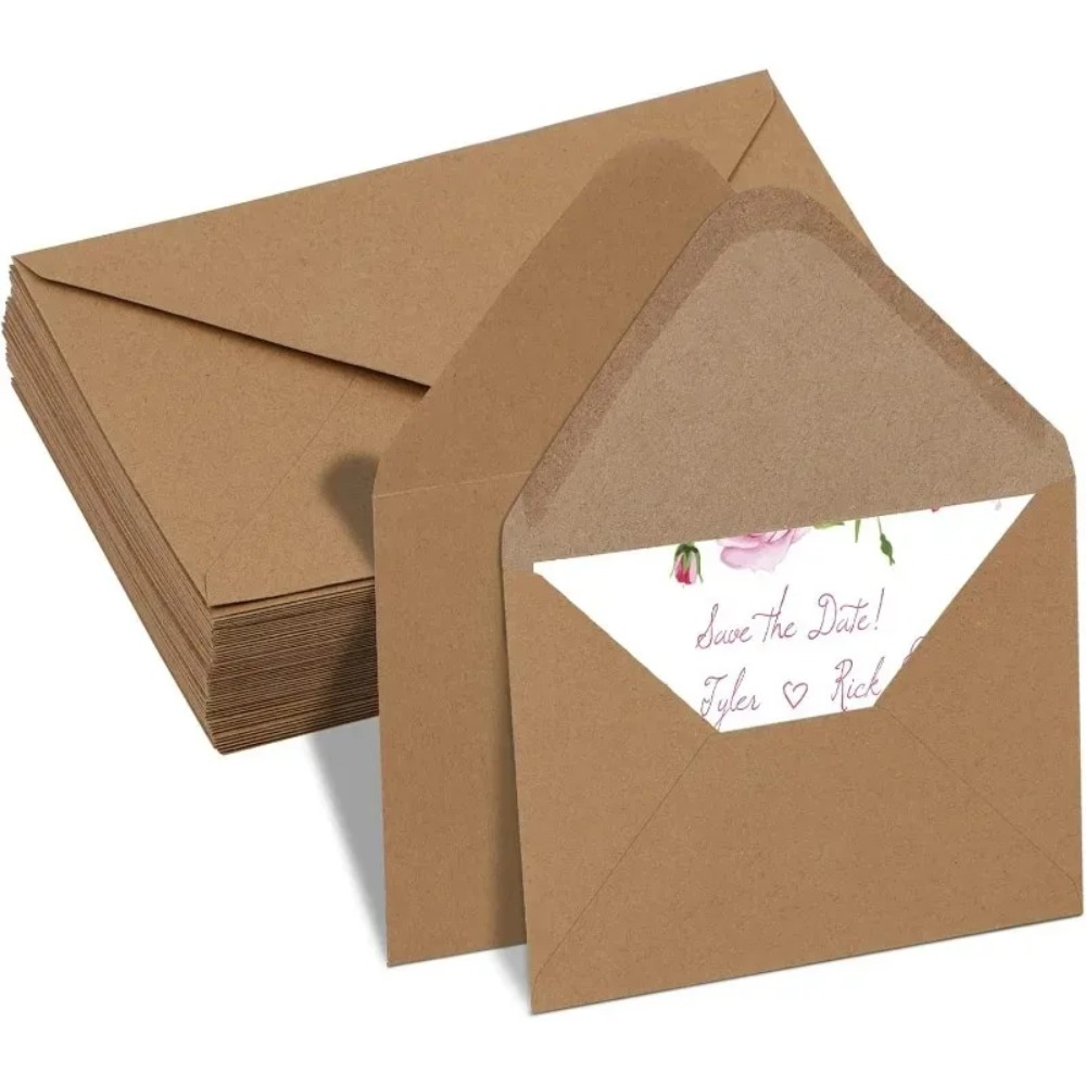 50Pcs Classical Brown Kraft Bl - Letter Envelope Kraft 评论和价格