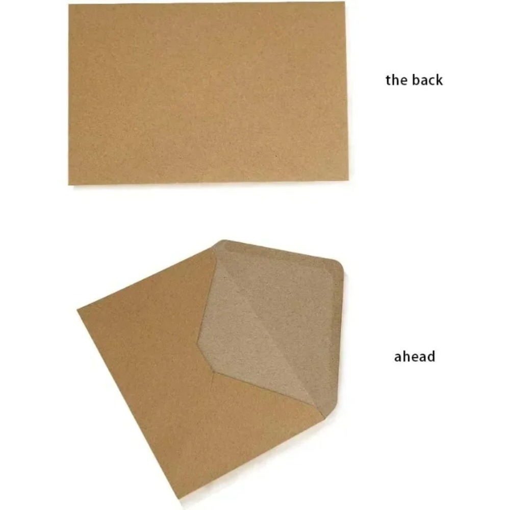50Pcs Classical Brown Kraft Bl - Letter Envelope Kraft 评论和价格