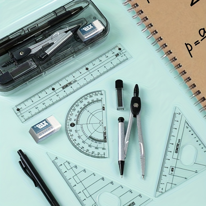 8-in-1 Mathematical Geometry K - Compass Geometry Set 评论和价格