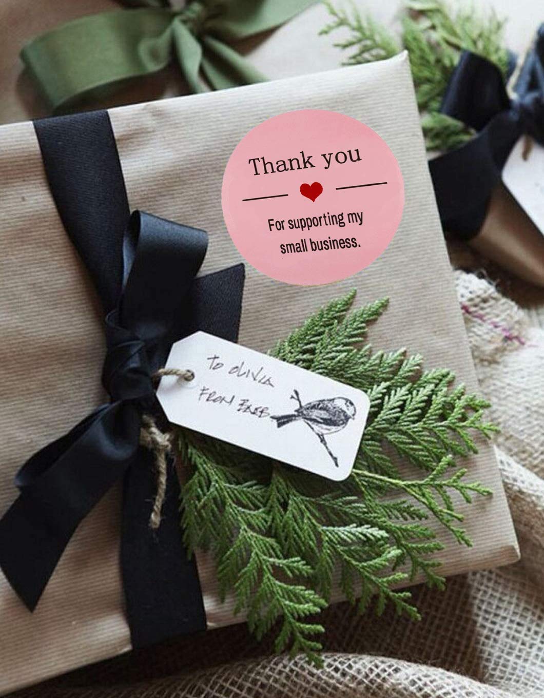 Thank You for Supporting My Sm - Sticker Label Roll 评论和价格
