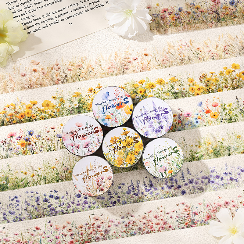 30mm*2m Creative Plants and Fl - Label Printer Tape 评论和价格