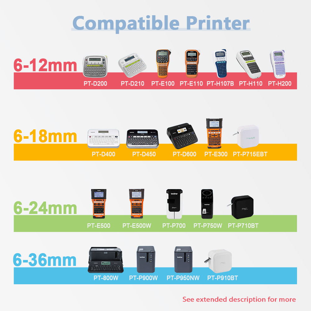1 Pack Compatible For 24MM TZe - Label Printer Tape 评论和价格