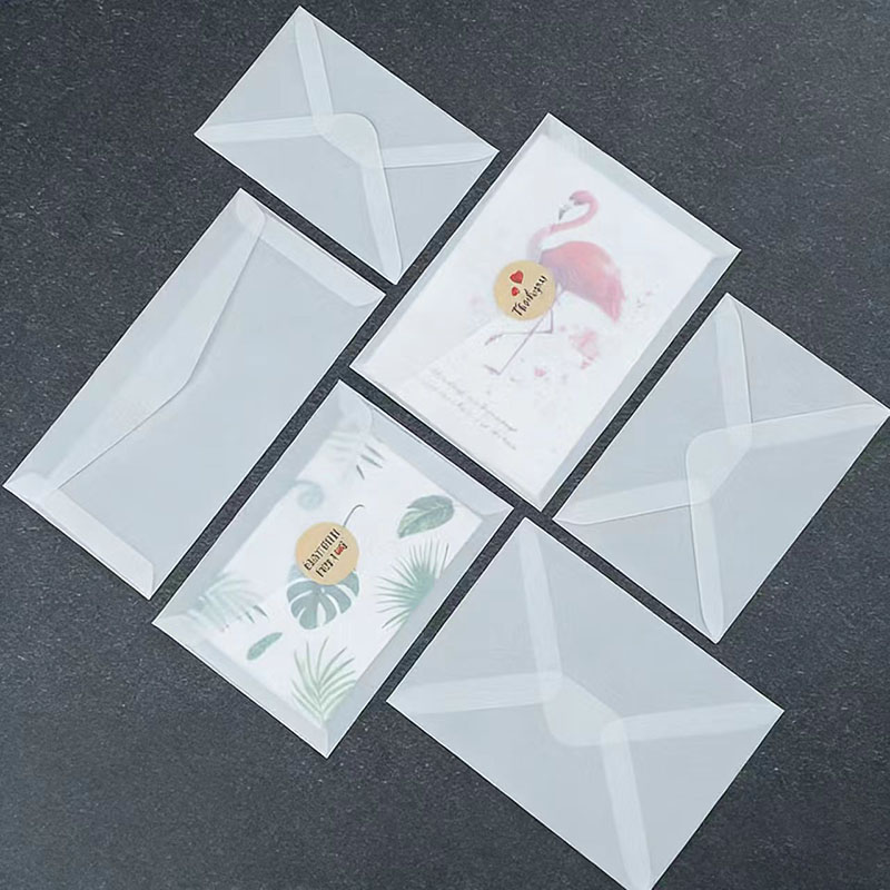 50pcs Translucent Blank Envelo - Letter Envelope Kraft 评论和价格