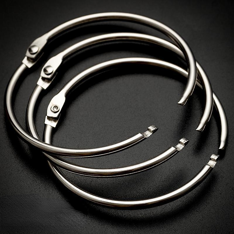 5pcs/set Metal Book Rings Loos - Binder Clip Assorted 评论和价格