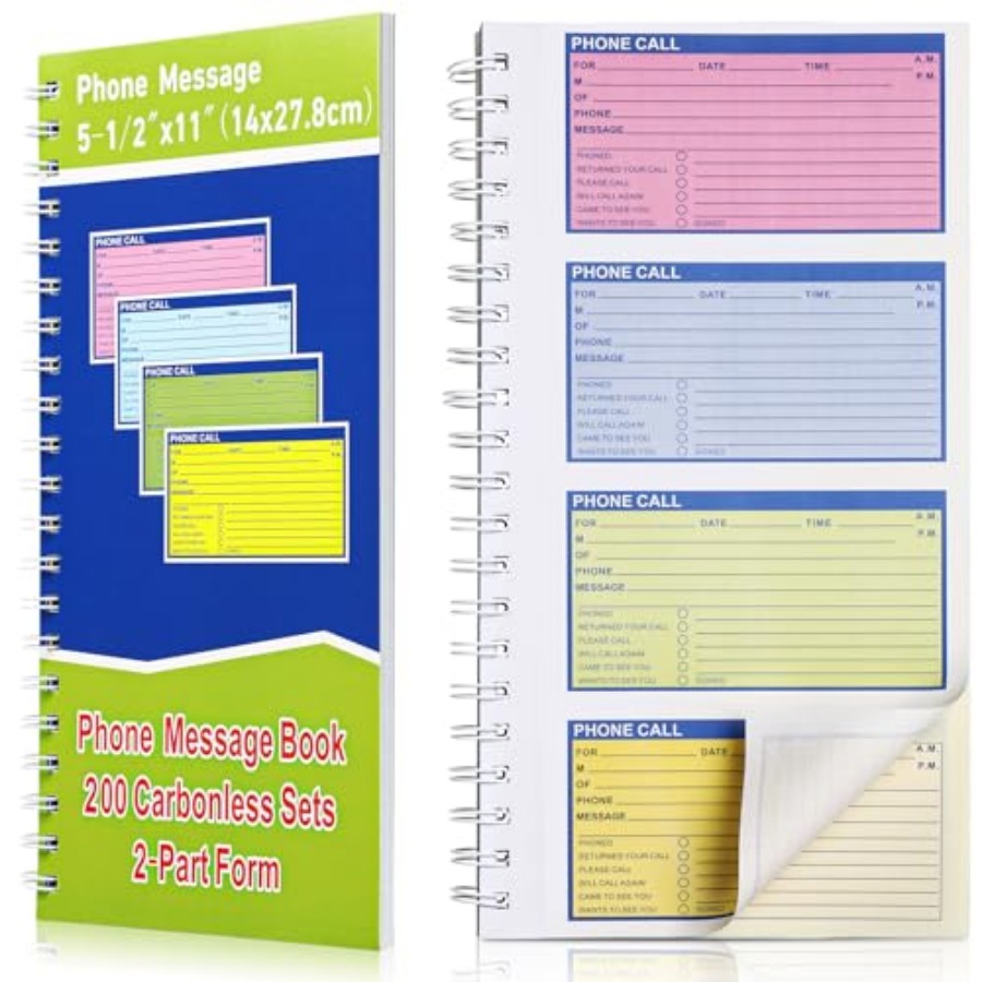 1 Pcs Spiral Bound Phone Messa - Carbon Copy Book 评论和价格