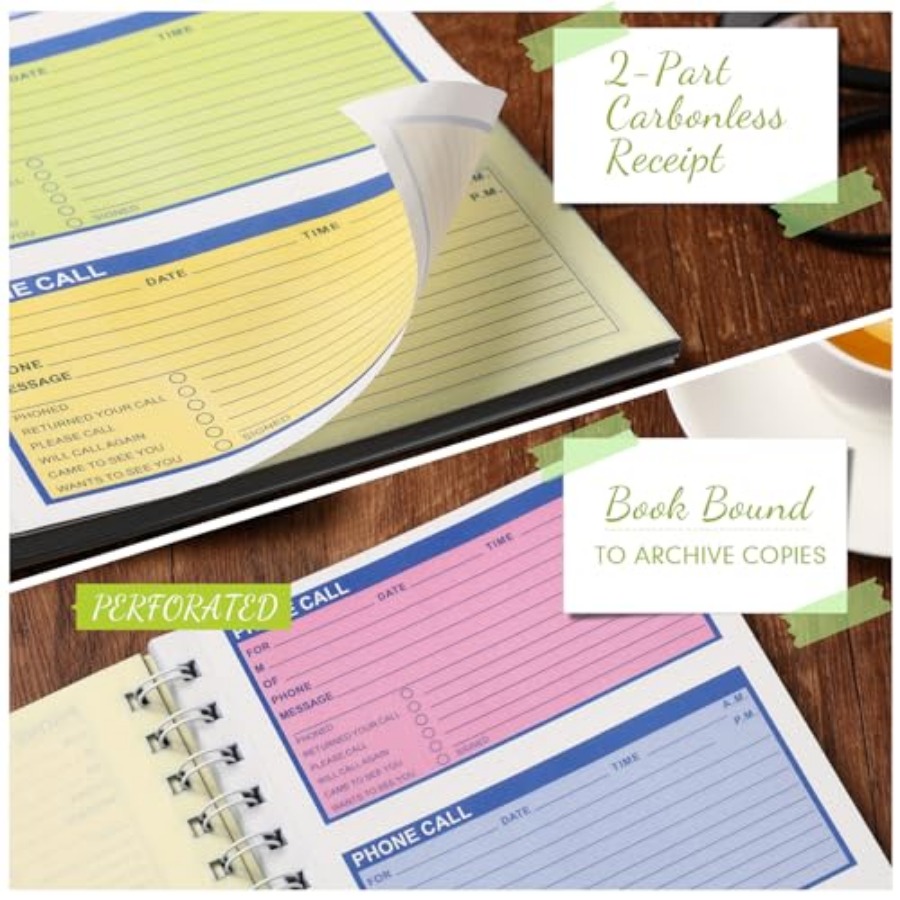 1 Pcs Spiral Bound Phone Messa - Carbon Copy Book 评论和价格