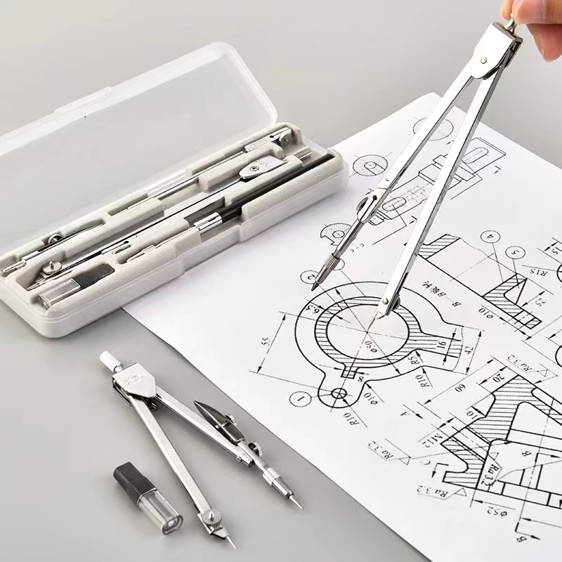 Stainless Steel Drafting Set D - Compass Geometry Set 评论和价格