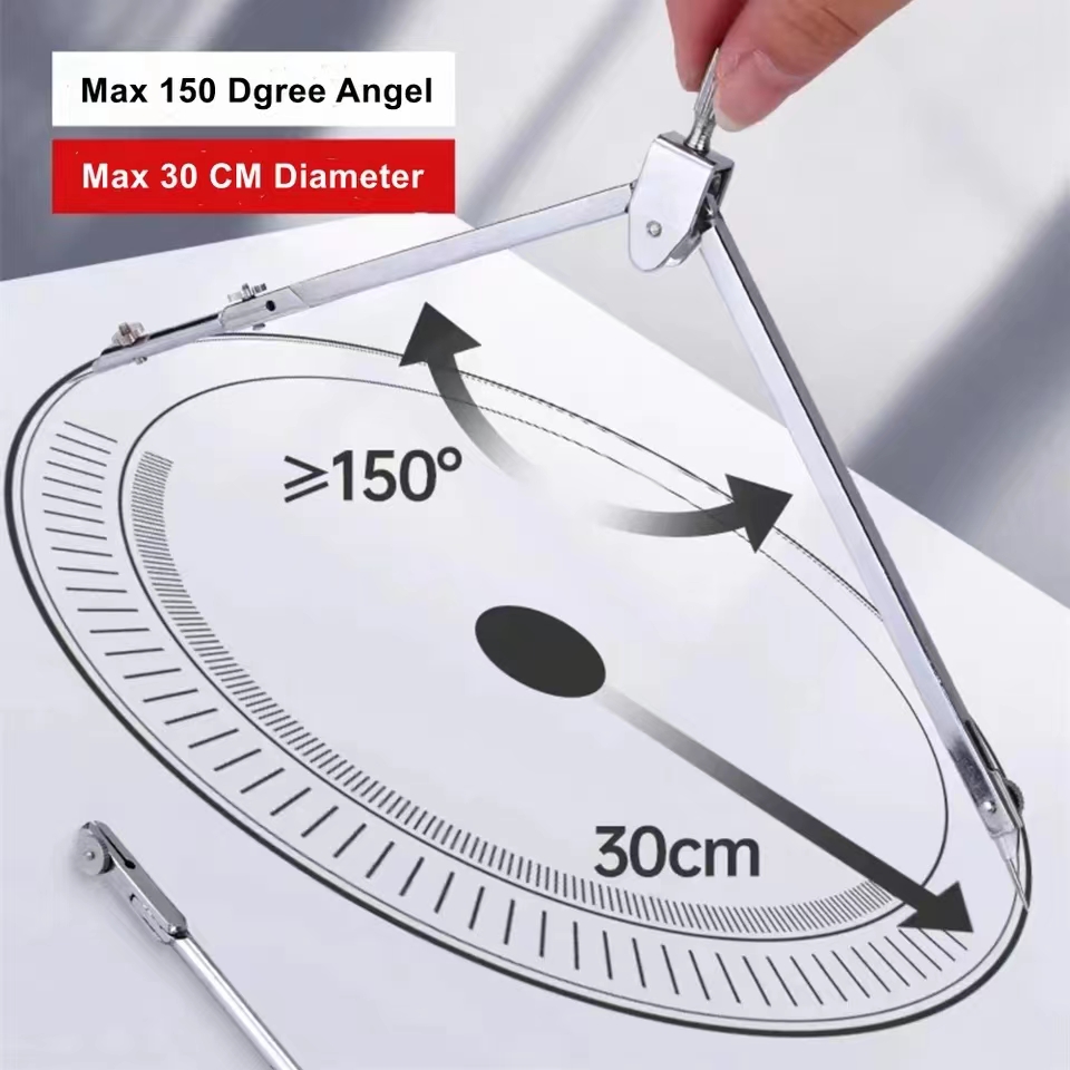 Stainless Steel Drafting Set D - Compass Geometry Set 评论和价格