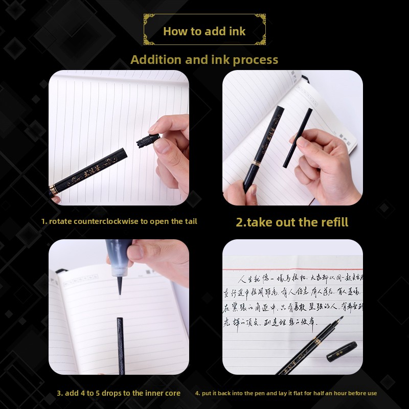 4PCS/SET Calligraphy Art Marke - Stationery Office 评论和价格