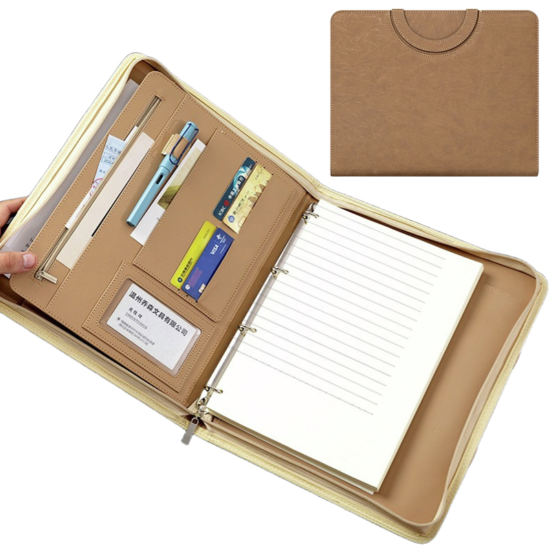 Multifunctional A4 PU Leather  - Binder Clip Assorted 评论和价格