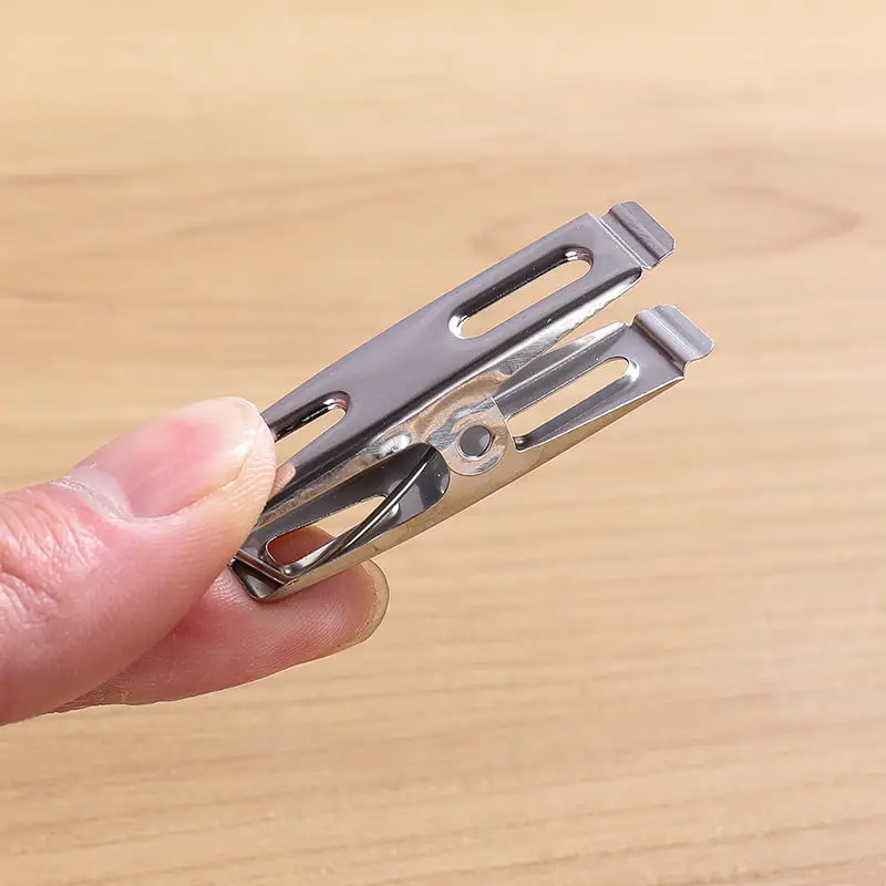 20pcs Stainless Steel Flat Mou - Binder Clip Assorted 评论和价格
