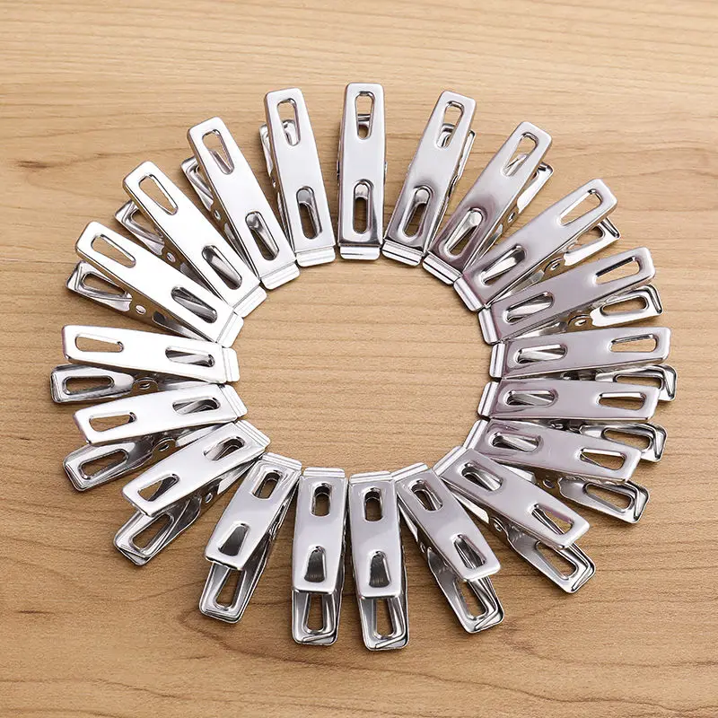 20pcs Stainless Steel Flat Mou - Binder Clip Assorted 评论和价格
