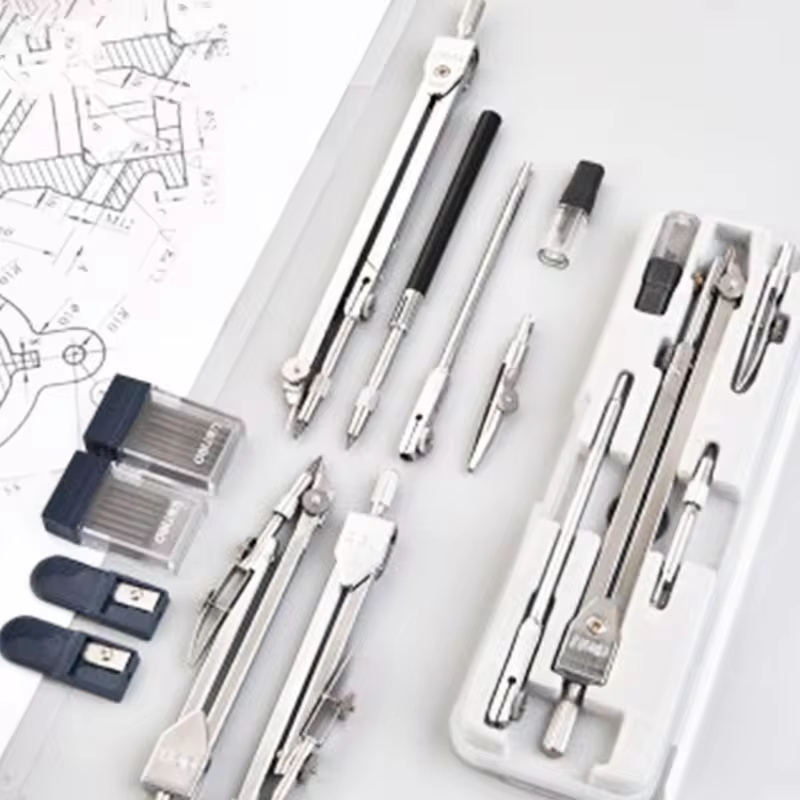 Stainless Steel Multifunctiona - Compass Geometry Set 评论和价格