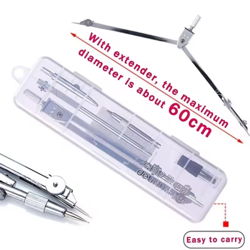 Stainless Steel Multifunctiona - Compass Geometry Set 评论和价格