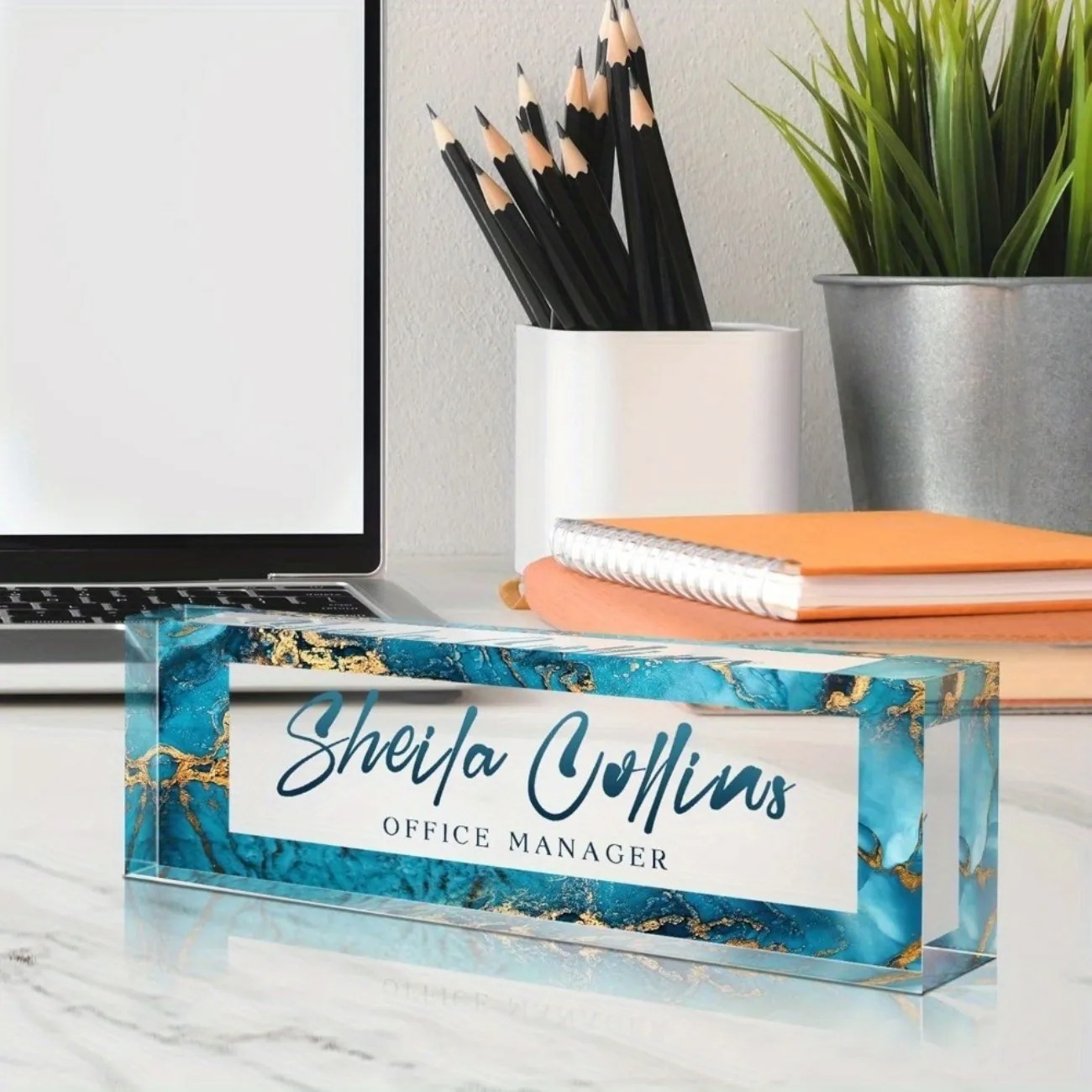 [2D Flat] Funny Custom Acrylic - Desk Name Plate 评论和价格