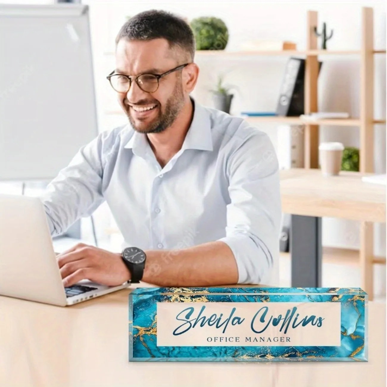 [2D Flat] Funny Custom Acrylic - Desk Name Plate 评论和价格