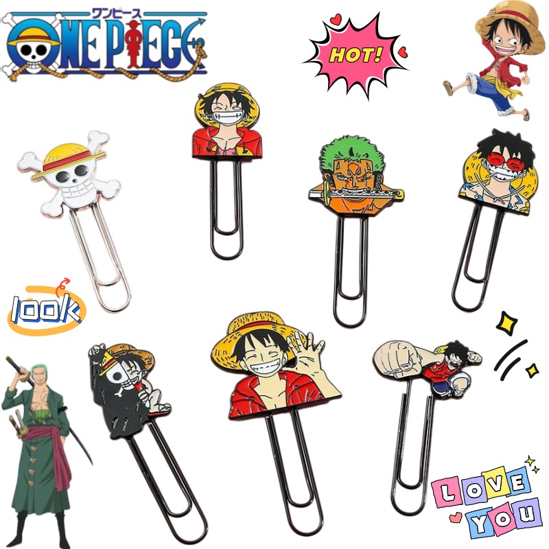 New One Piece Luffy Roronoa Zo - Paperclip Magnetic Set 评论和价格