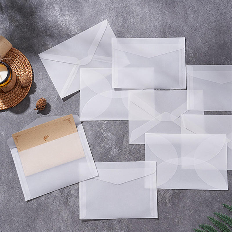 50pcs/lot Blank Translucent En - Letter Envelope Kraft 评论和价格