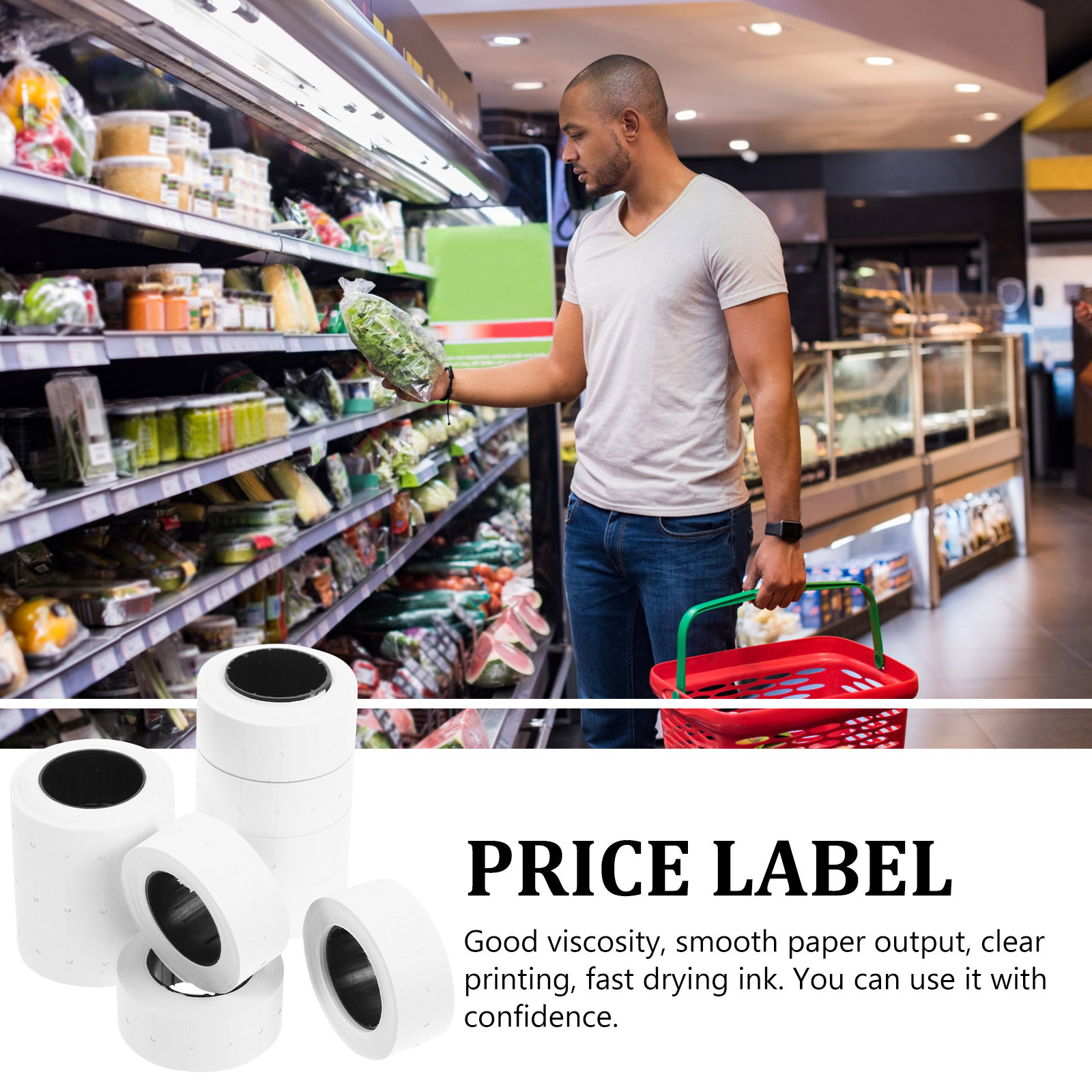 10 Rolls Price Label Paper Sel - Sticker Label Roll 评论和价格