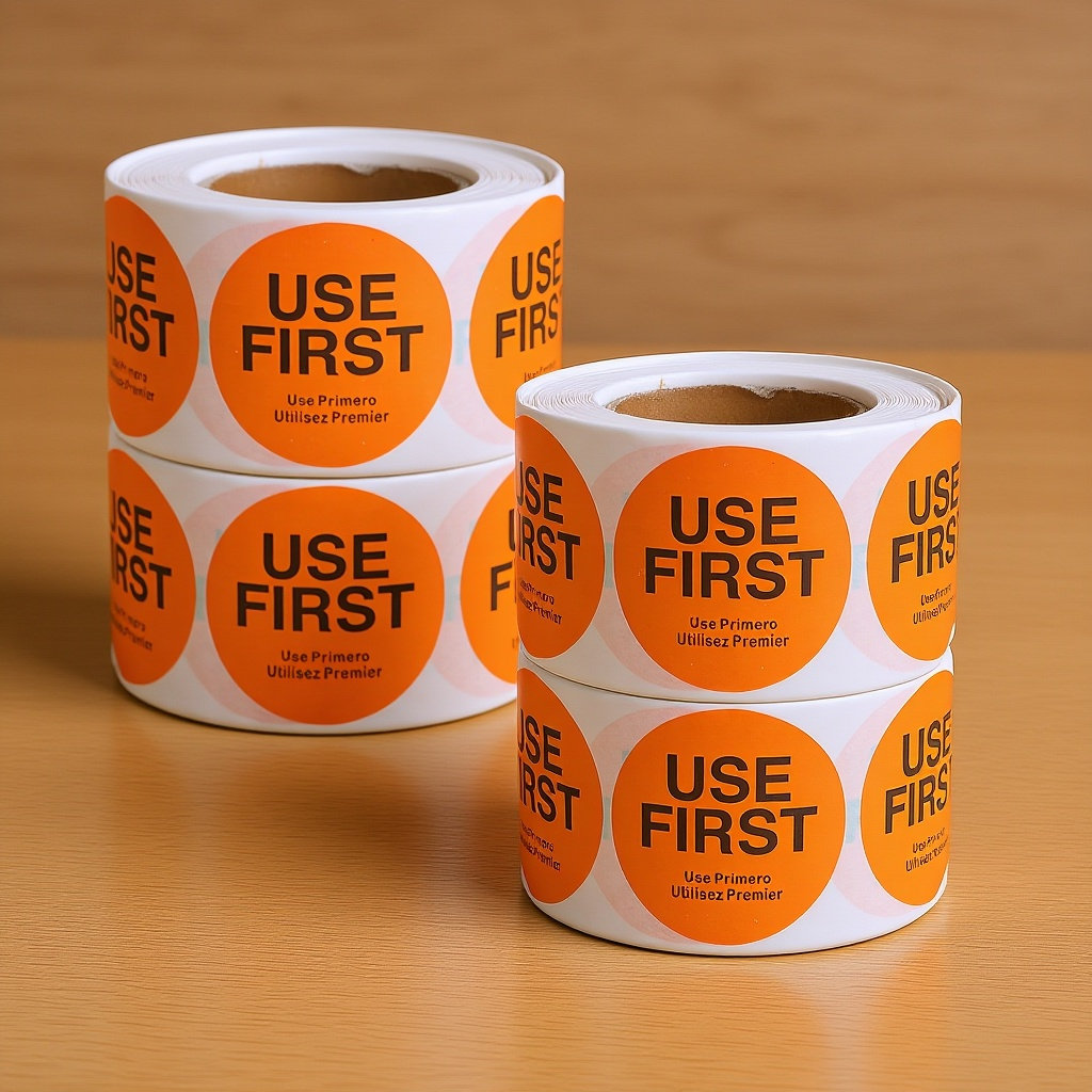 4 Rolls Inventory Control Use  - Sticker Label Roll 评论和价格